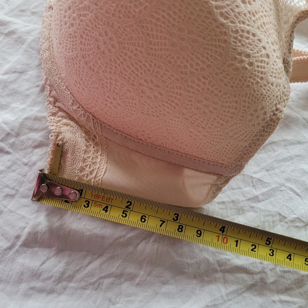 Chantelle Beige Lace Full Coverage Underwire Bra - Picture 10 of 11